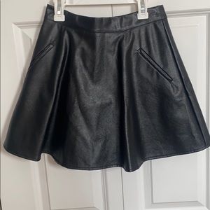 Faux Leather Skirt